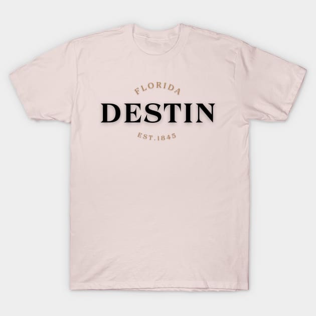 Classic Destin Florida Design T-Shirt by Destination Attire